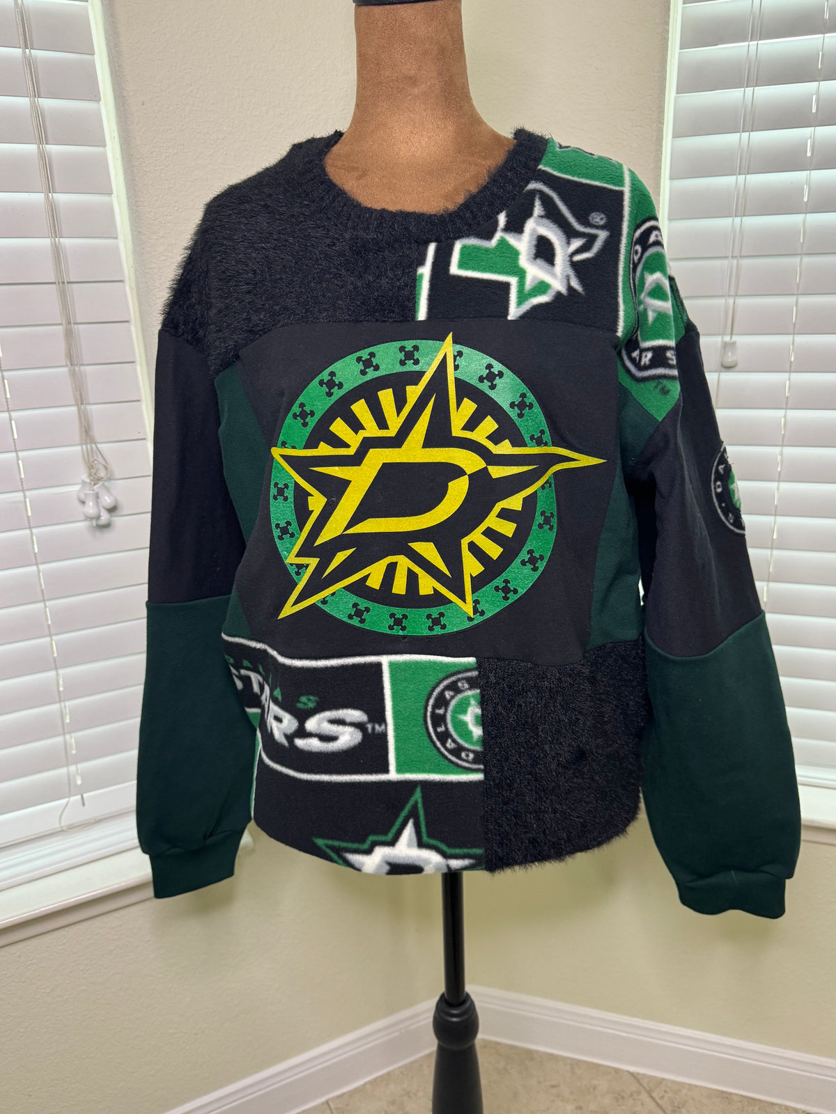 Hockey Patchwork Sweatshirt  Size L