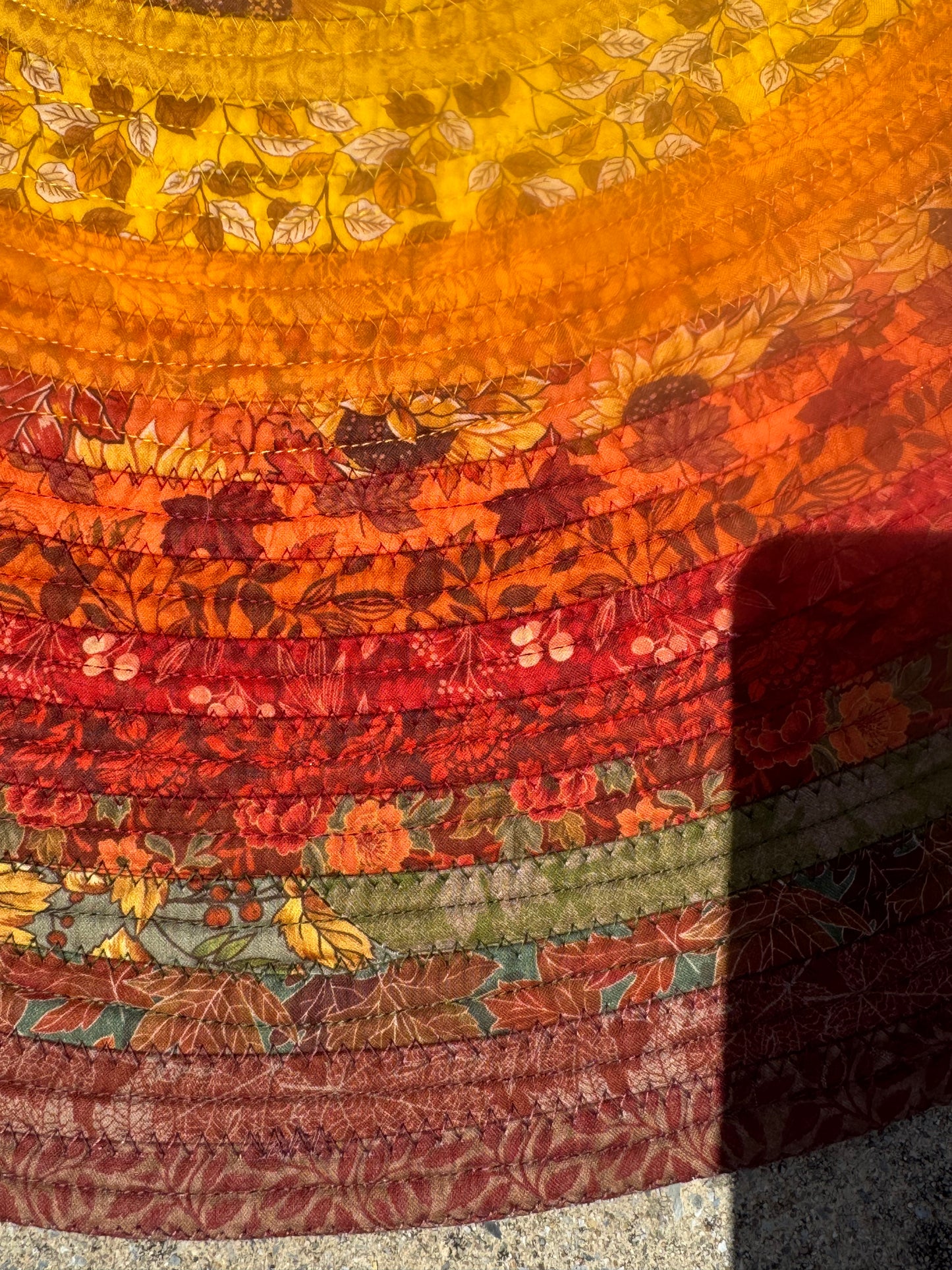 Fall Harvest Medium Jelly Roll Rug.