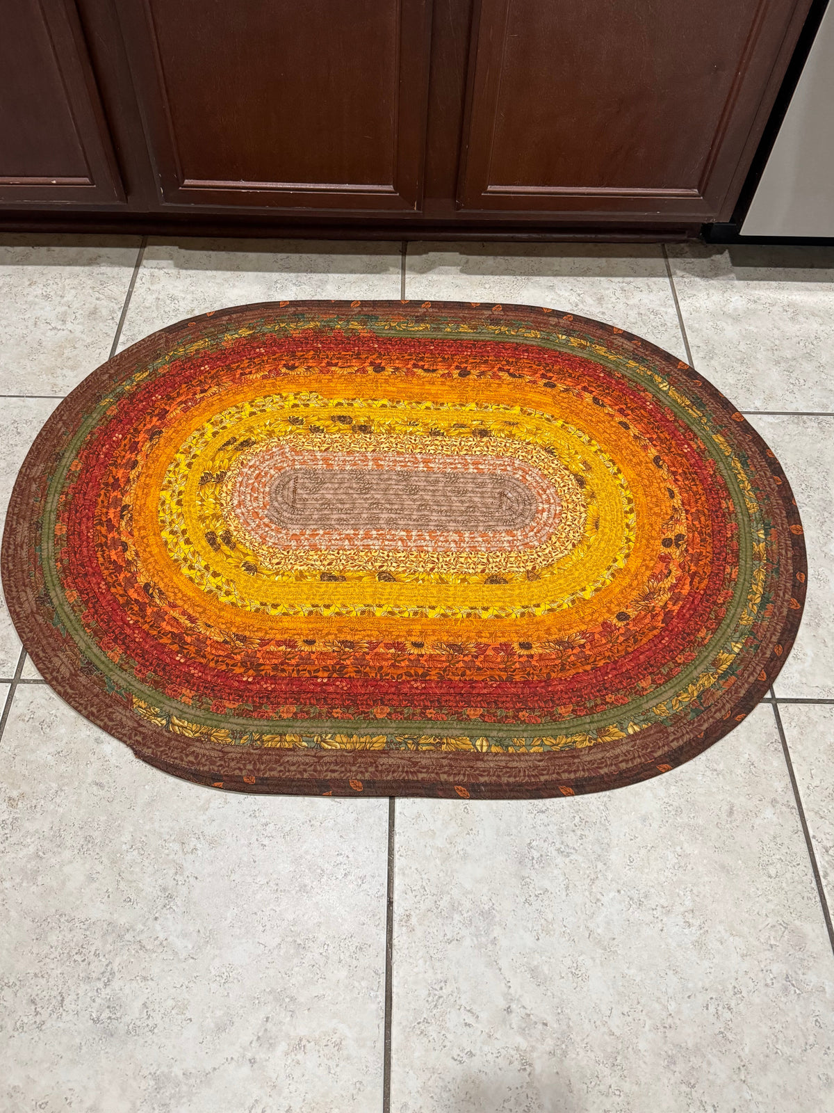 Fall Harvest Medium Jelly Roll Rug.
