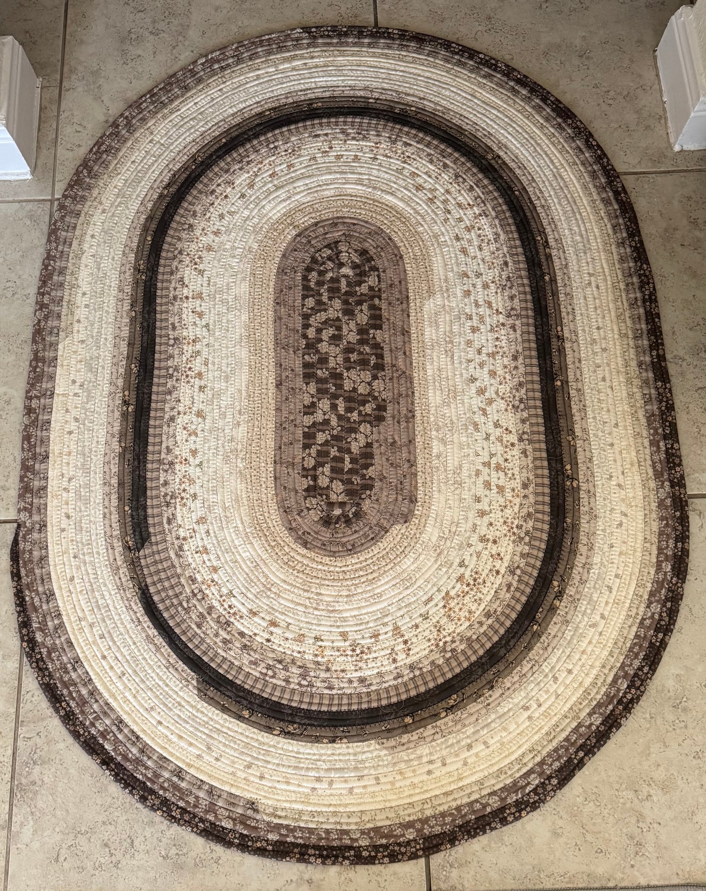 Set of Two Matching Sand Dune Medium Jelly Roll Rugs.