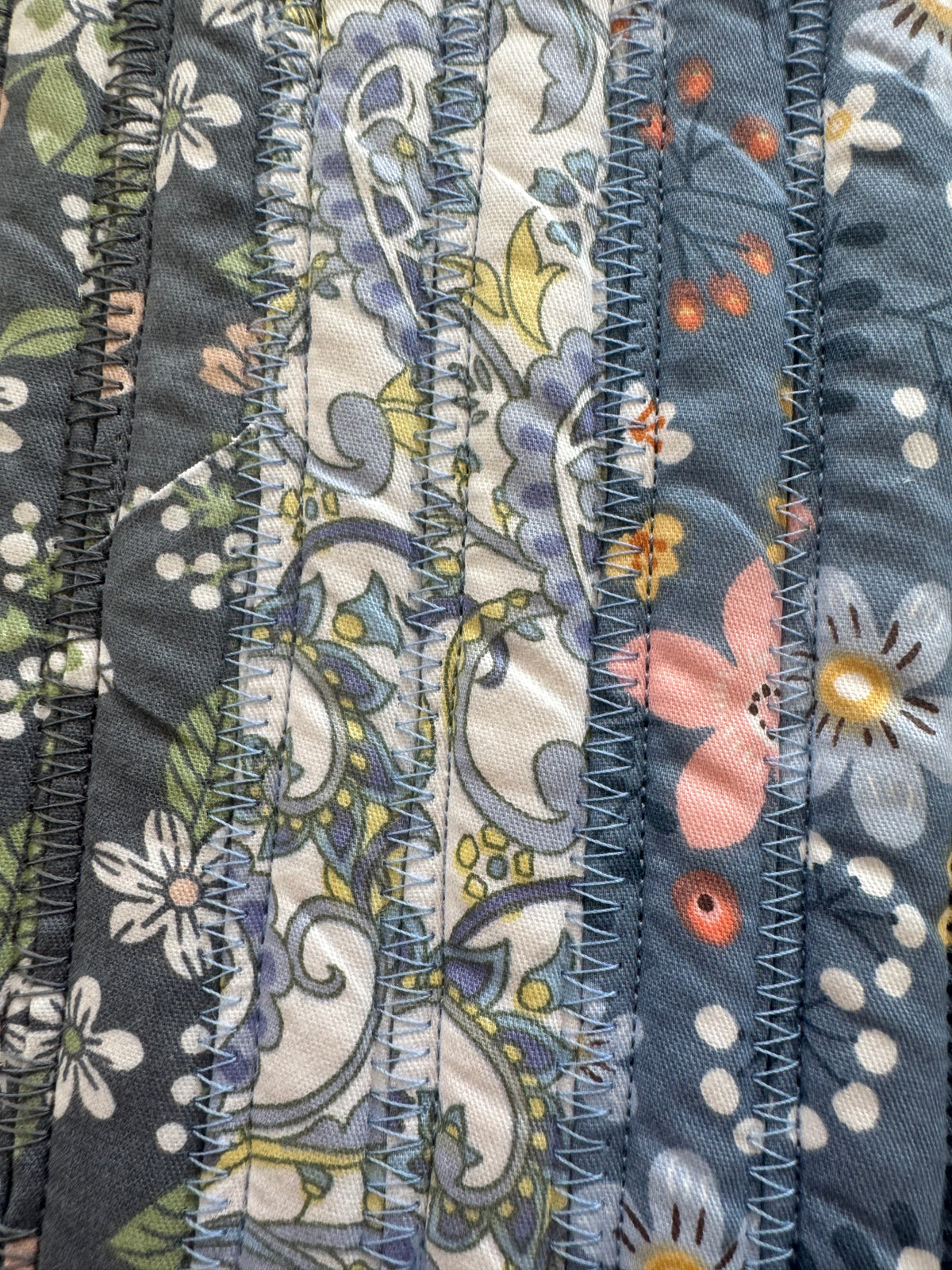 Moody Blues Medium Jelly Roll Rug.