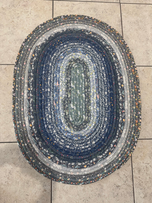Moody Blues Medium Jelly Roll Rug.
