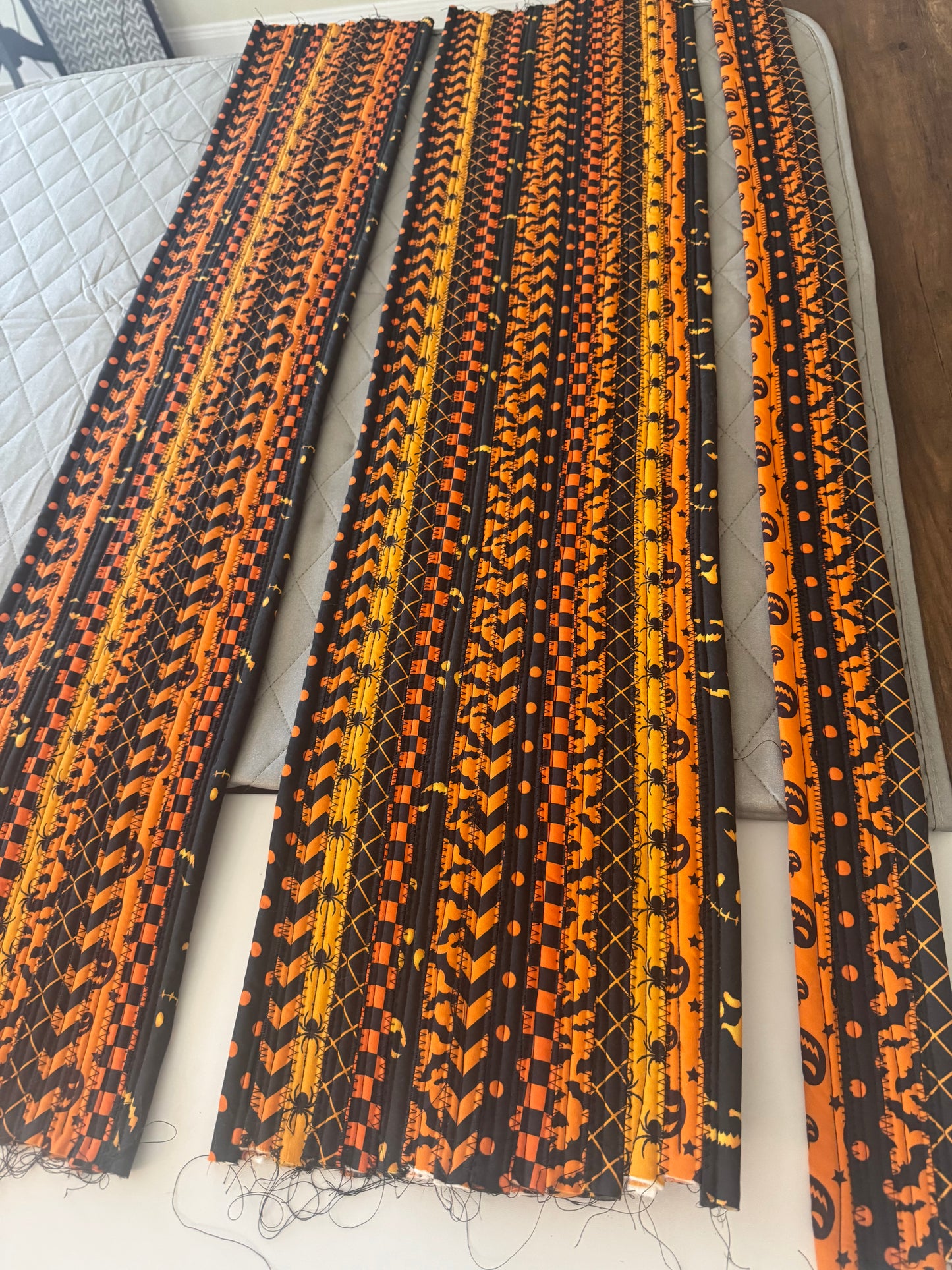 Halloween Jelly Roll Door Bow.