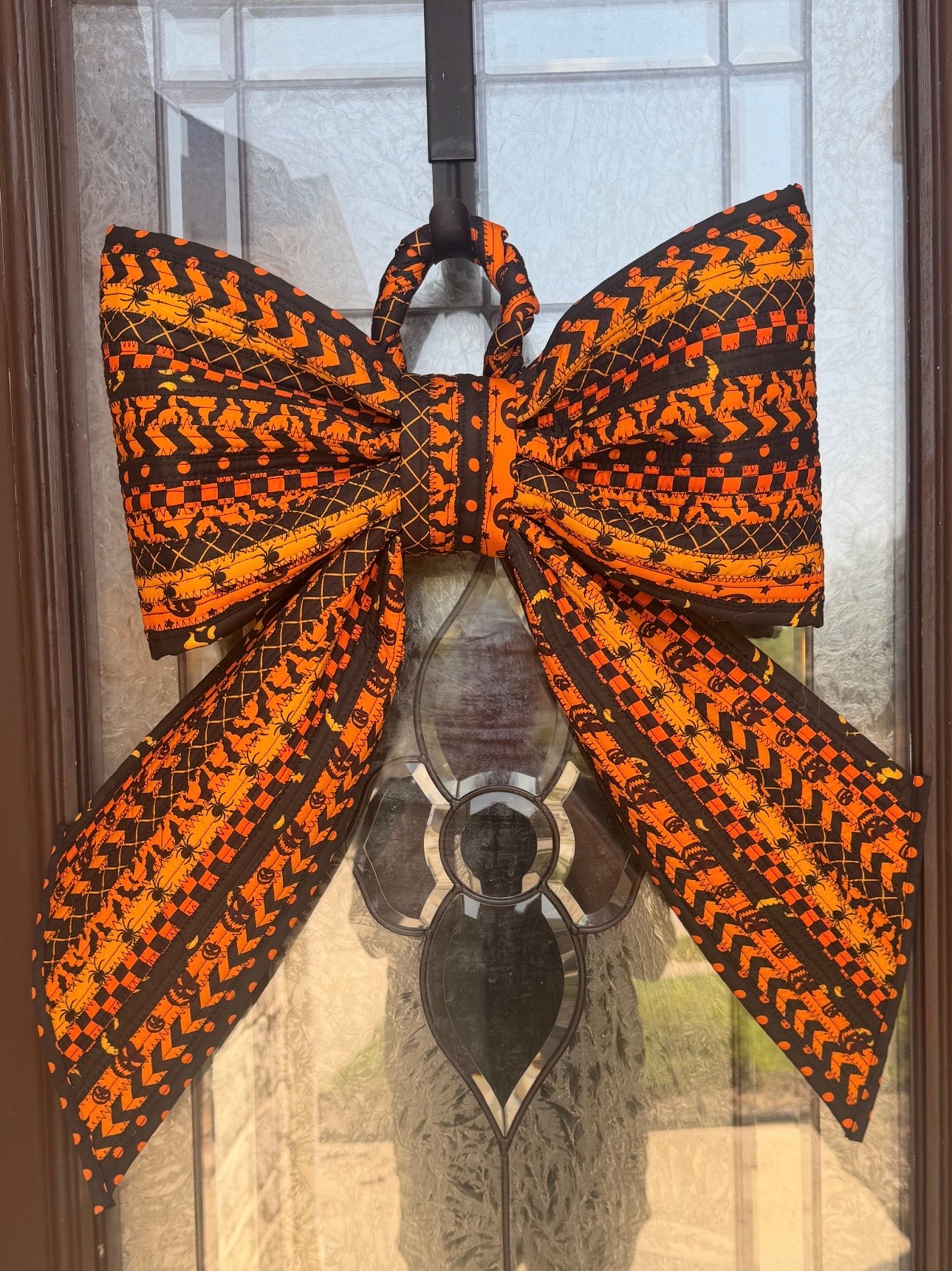 Halloween Jelly Roll Door Bow.