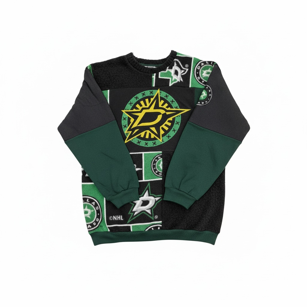 Hockey Patchwork Sweatshirt  Size L