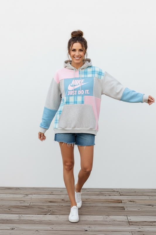 "Cotton Candy is here"!  Looks like clouds in the sky! Size L/XL