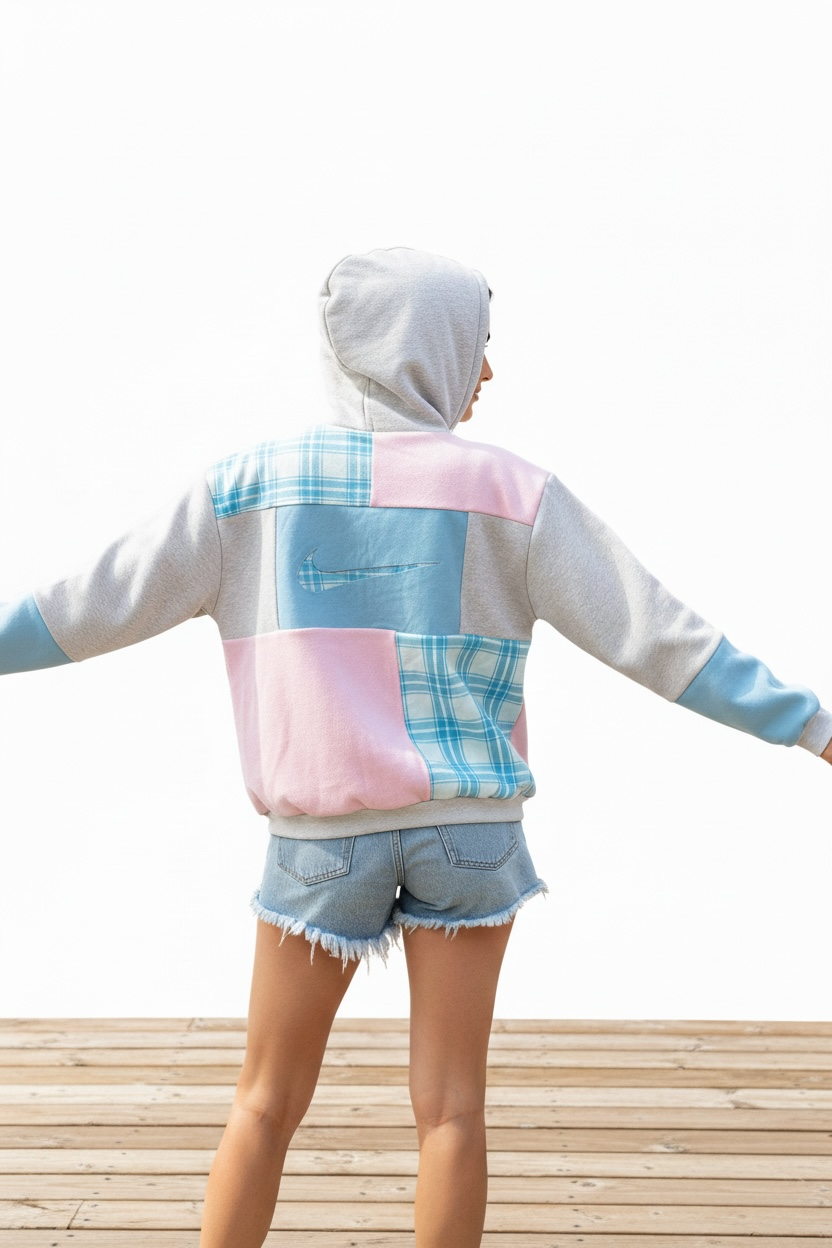 "Cotton Candy is here"!  Looks like clouds in the sky! Size L/XL